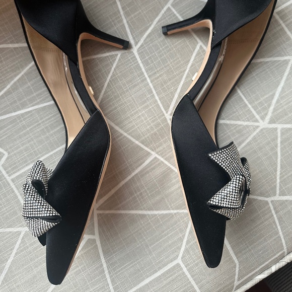 NWB Badgley Mischka black d’orsay Meilani bow heel - Picture 8 of 11
